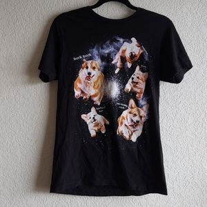 Black Matter Corgie Bork in Soace Shirt Size S